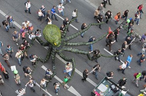 Bild: Datenkrake auf der FSA-Demo '09